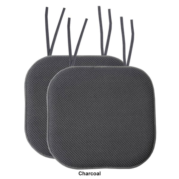 Sweet Home Collection Honeycomb Memory Foam Chair Pads w/ Ties