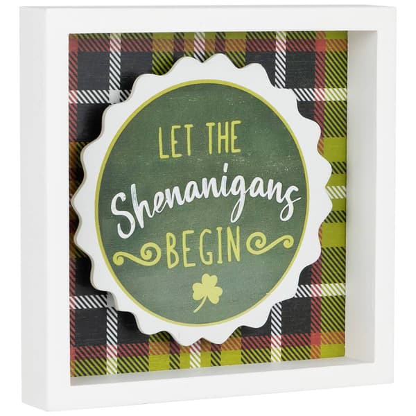 Northlight Seasonal Let the Shenanigans Begin Wall Sign