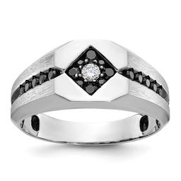 Mens Gentlemens Classics(tm) 14kt. White Gold 1/2ctw. Diamond Ring