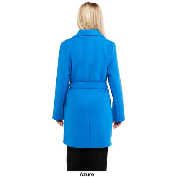 Juniors Love Tree Wool Tie Front Long Fit Trench Coat