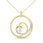 Espira 10kt. Yellow Gold 1/6ctw. Round Diamond Necklace - image 1