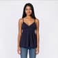 Juniors Madden Girl Solid Lace Trim Long Babydoll Camisole - image 1