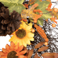 Northlight 24in. Sunflowers & Pinecones Thanksgiving Wreath - image 4