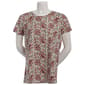Womens Preswick & Moore® Short Sleeve Paisley & Vines Tee - image 2