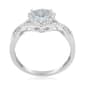 10kt. White Gold Trillion Aquamarine Ring - image 3
