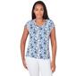 Womens Emaline Delphi Curling Floral Tee - image 1