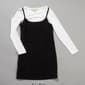 Girls &#40;7-16&#41; No Comment 2pc. Long Sleeve Tee w/ Lurex 90s Dress - image 3