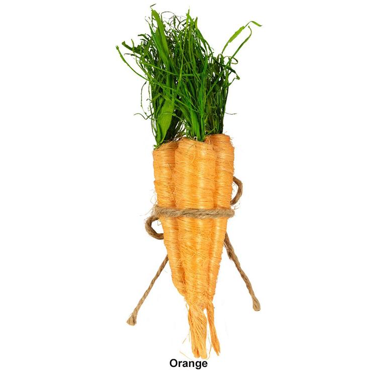 Northlight Seasonal Straw Carrot Bundle Easter Décor - Set of 3