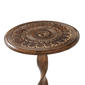 9th & Pike® Round Wood Carved Accent Table - image 3