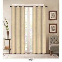 J&V Textiles Denver Embossed Blackout Grommet Curtain Panels
