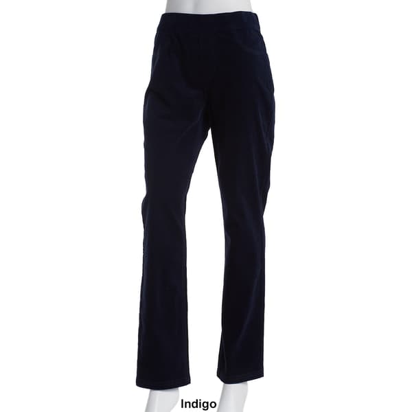 Womens Erika Joey Solid Corduroy Straight Leg Pants