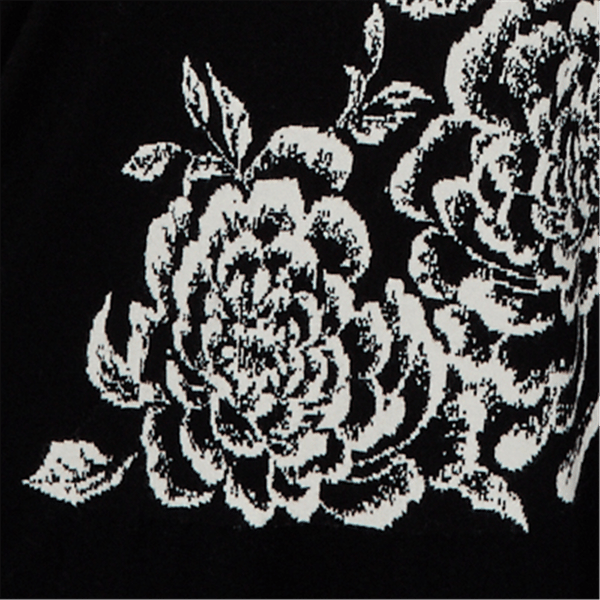 Plus Size Ruby Rd. Holiday Item Long Sleeve Floral Sweater