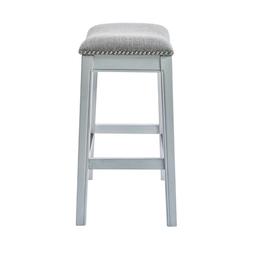 New Ridge Home Goods Zoey Counter-Height Saddle-Seat Barstool