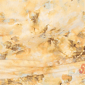 Petite Emaline Limoncello Sunrise Drape Neck Abstract Blouse - image 5