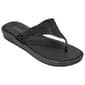 Womens Ashley Blue Shimmer Wedge Thong Sandals - image 1