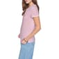 Womens Halston Short Sleeve Crew Neck Stripe Logo Tee - image 3