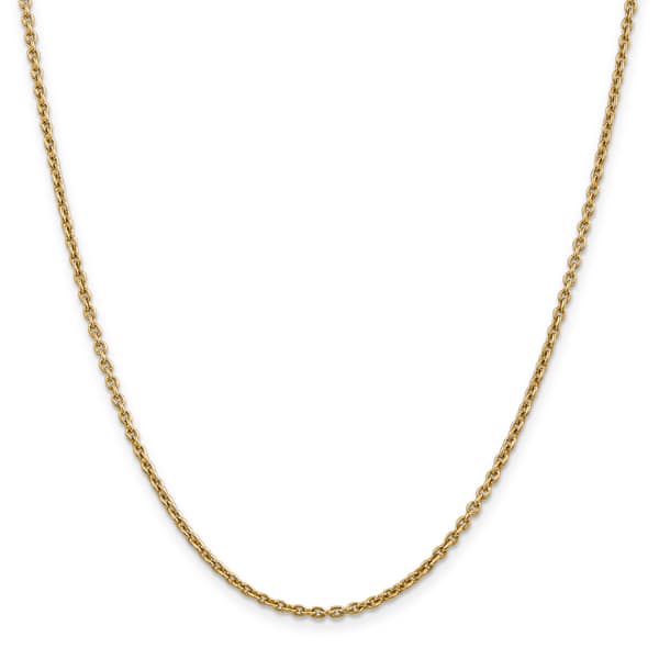 Gold Classics&#40;tm&#41; 2.2mm. Solid Polished Cable Chain Necklace