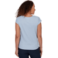 Petite Emaline Sapphire Serenade II Cap Sleeve Textured Blouse - image 2