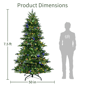 Puleo International 7.5ft Pre-Lit LED Idaho Spruce Christmas Tree - image 6
