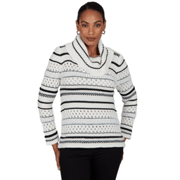 Petite Hearts of Palm Wrapped in Rubies Stripe Sweater