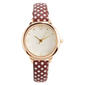 Womens Gold-Tone Ivory Dial Watch - ALB191H - image 1