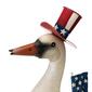 Evergreen Patriotic Goose Metal Statuary - image 3