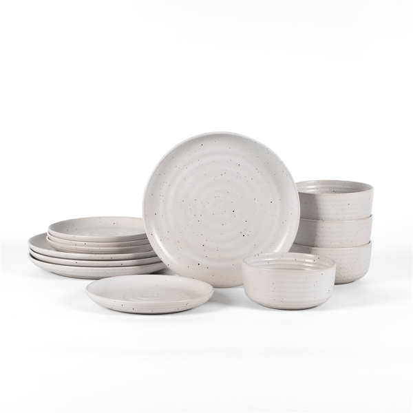 Earth & Clay Ion 12pc. Stoneware Dinnerware Set - image 