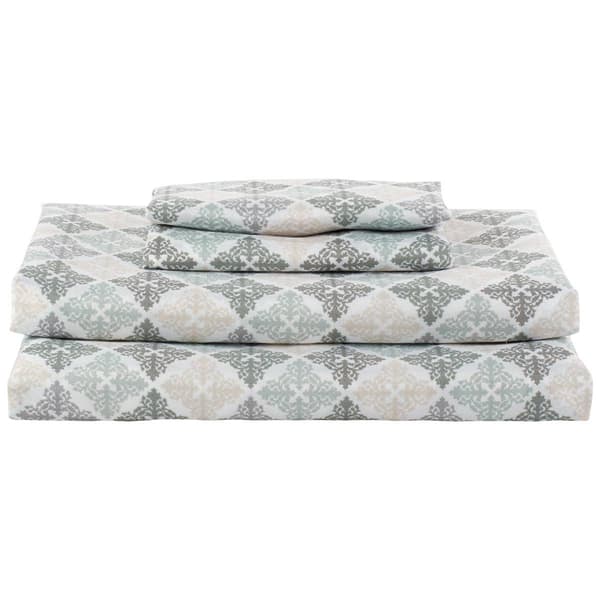 Ashley Cooper(tm) Neutral Tile Microfiber Sheet Set