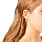 Steve Madden Pav&#233; Heart Hoop Earrings - image 3