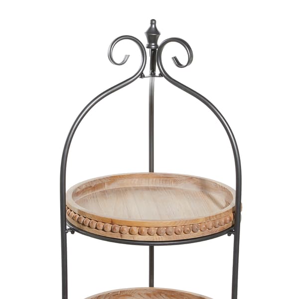 9th & Pike&#174; Arched Metal And Wood 3-Tier Rack