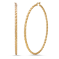 Saffron 60mm 18kt. Gold-Plated Twisted Hoop Earrings - image 6