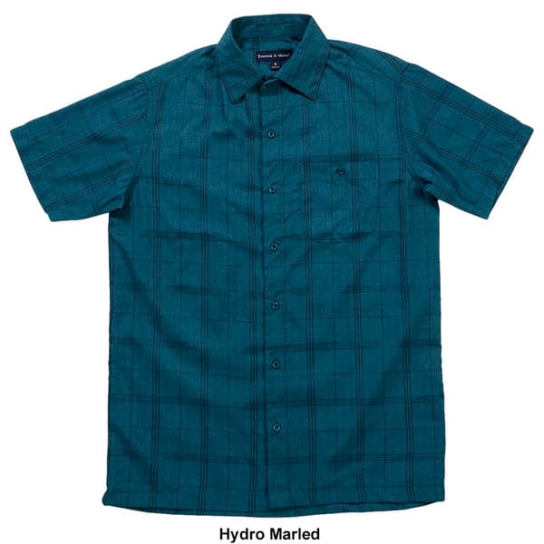 Mens Preswick & Moore Microfiber Short Sleeve Button Down Shirt