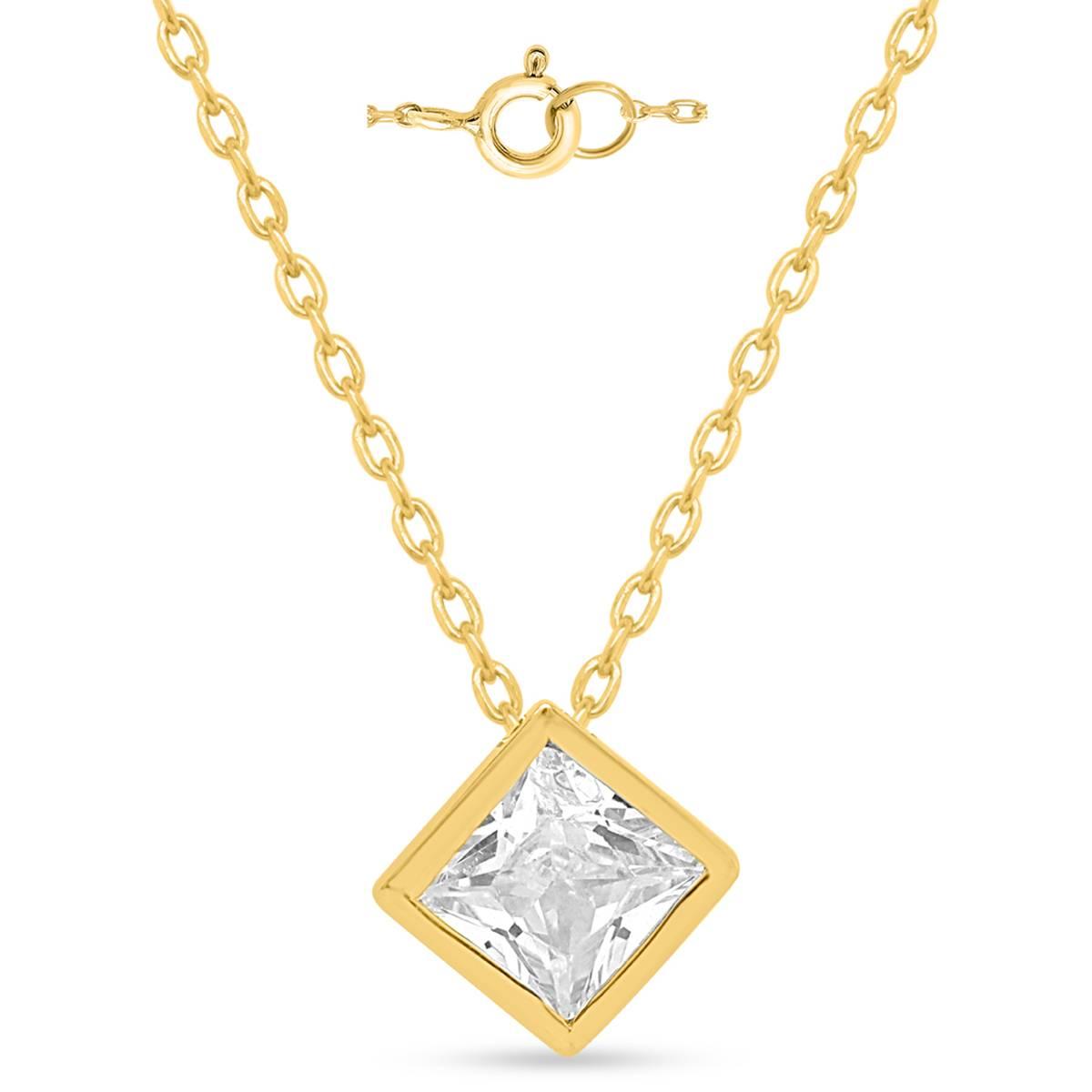 Nova Star(R) Gold Plated Sterling Silver Lab Grown Diamond Pendant
