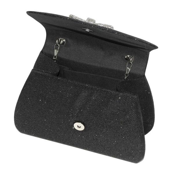 Club Rochelier Evening Bag with Glitter Handle and Bow