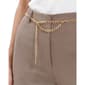 Womens NY Collection Straight Leg Casual Pants w/ Chain Belt - image 4