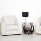Simple Designs Brushed Nickel Stick Lamp w/Fabric Drum Shade - image 4