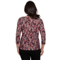 Womens Emaline Key Items 3/4 Sleeve Cowl Neck Floral Blouse - image 2