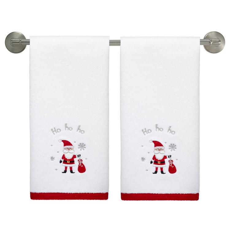 Avanti Ho Ho Ho 2pk. Embroidered Towel Collection