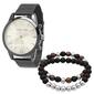 Mens Steeltime Black Mesh Watch With Bracelet - 879005710079B - image 1