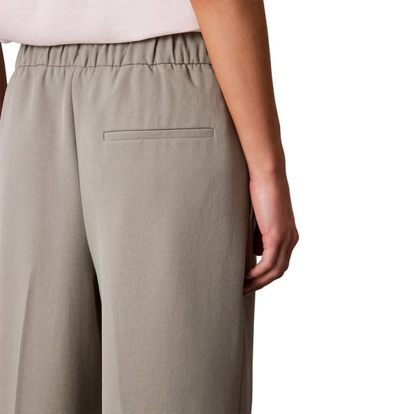 Womens Calvin Klein Pull On Drawstring Waist Straight Leg Pants