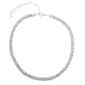 Gloria Vanderbilt Silver Mesh Cubic Zirconia Necklace - image 1