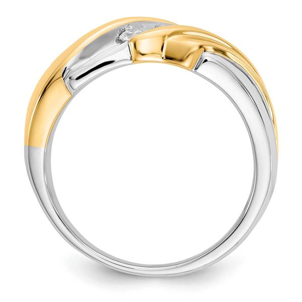 Mens Gentlemens Classics™ 14kt. Two Tone 1/4ctw. Diamond Ring