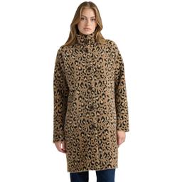 Plus Size NVLT Cheetah Eyelash Raglan Sleeve Coatigan