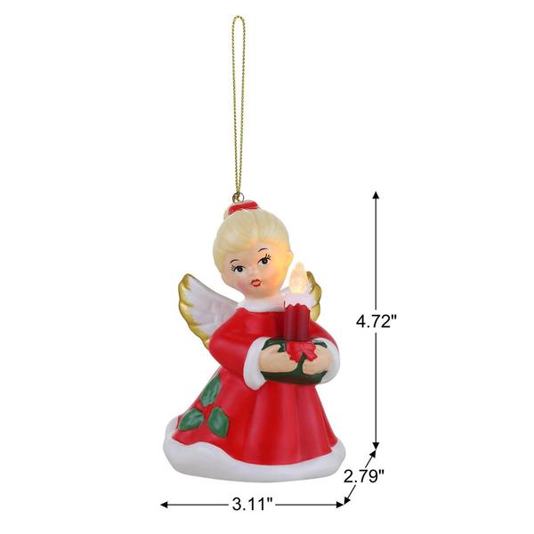 Mr. Christmas 4.5in. Nostalgic Angel Ceramic Ornament