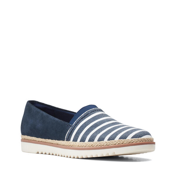 Womens Clarks(R) Serena Paige Striped Flats - image 