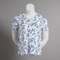Womens Hasting & Smith Short Sleeve Viney Floral V-Neck Top - image 1