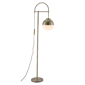 HomeRoots 69 Bronze Steel Floor Lamp With Bronze Steel Globe Sh - image 1