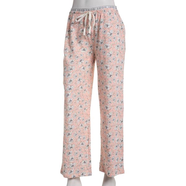 Womens IZOD(R) Logo Waist Pajama Pants - image 