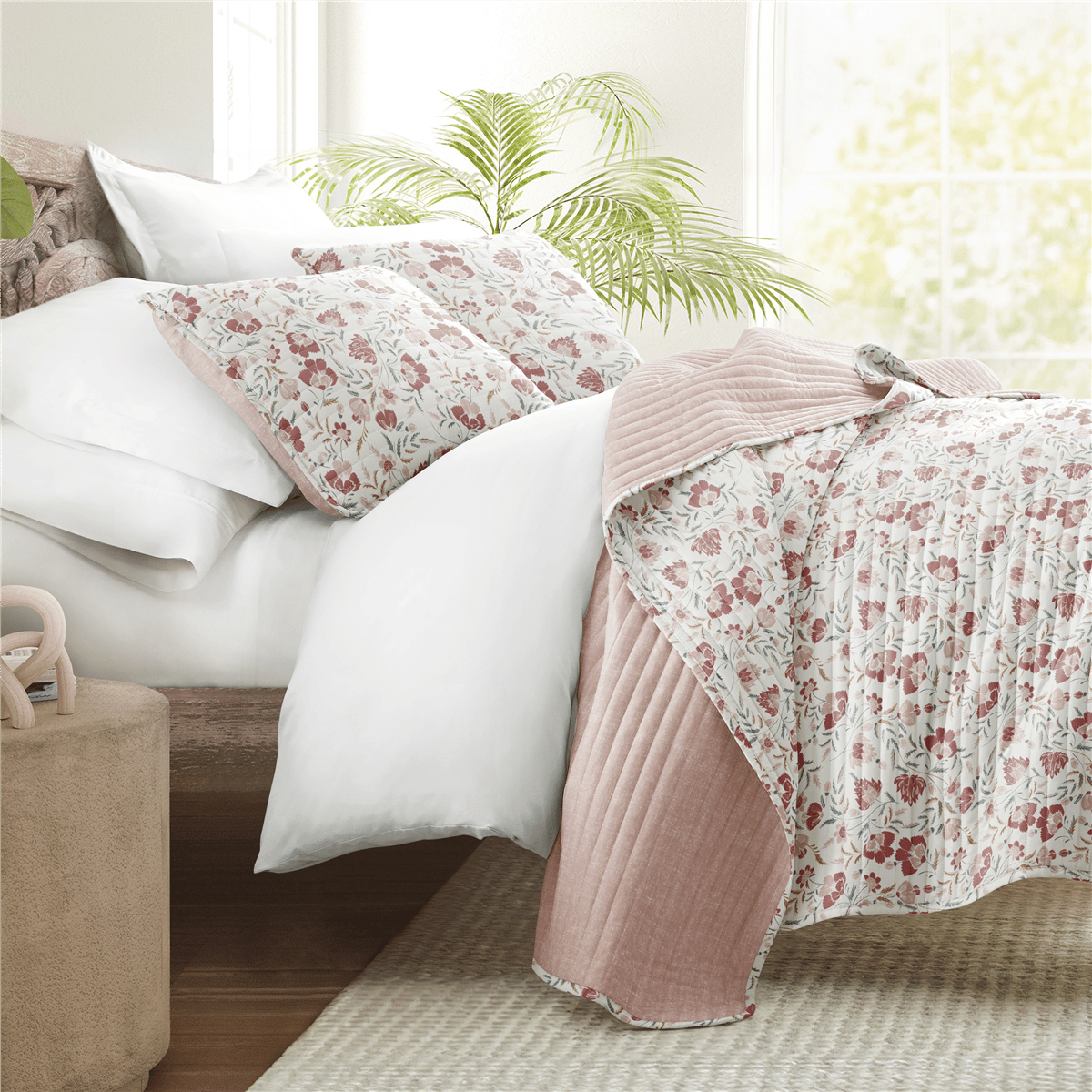 Open Video Modal for Soft Essentials Timeless Classic French Jacobean Quilt Set