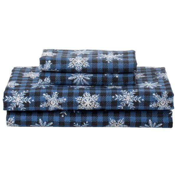 Ashley Cooper(tm) Snowflake Check Flannel Sheet Set - image 